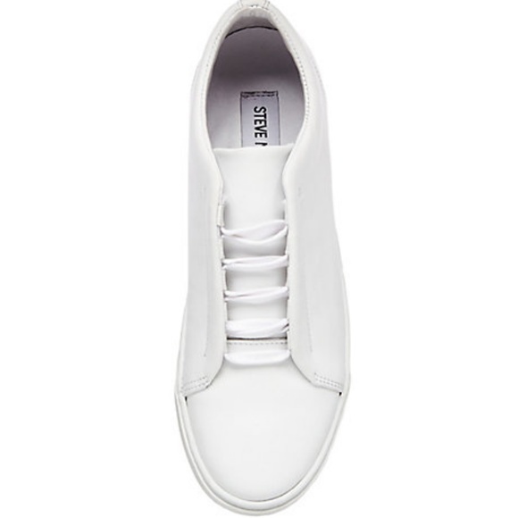 Steve Madden Rila White Leather Sneaker - Picture 4 of 6